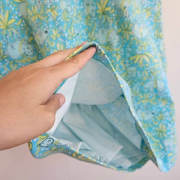 Brooks Brothers Cotton Vintage Lamb Print Shift Dress Size 0 - Picture 8 of 10